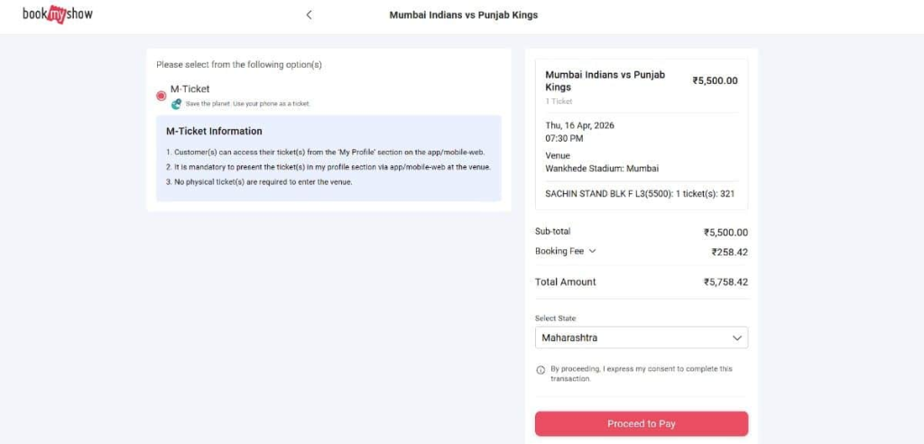 Review your booking details and total price