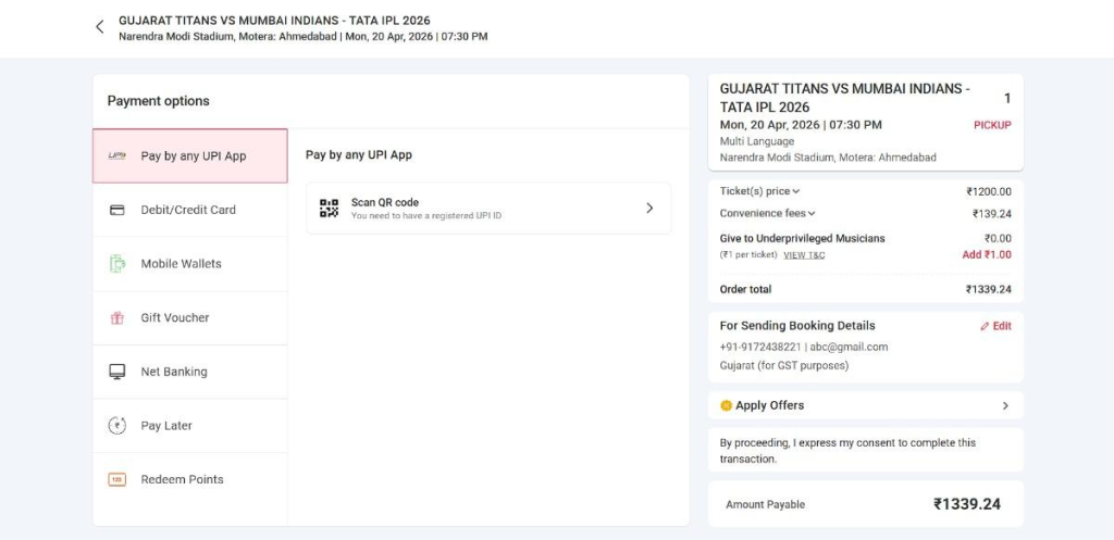 Review Order Summary and Check Offers