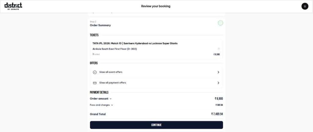 Check the Order Summary Check the Order Summary