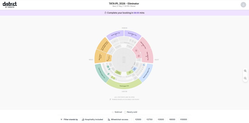 Available Ticket Categories