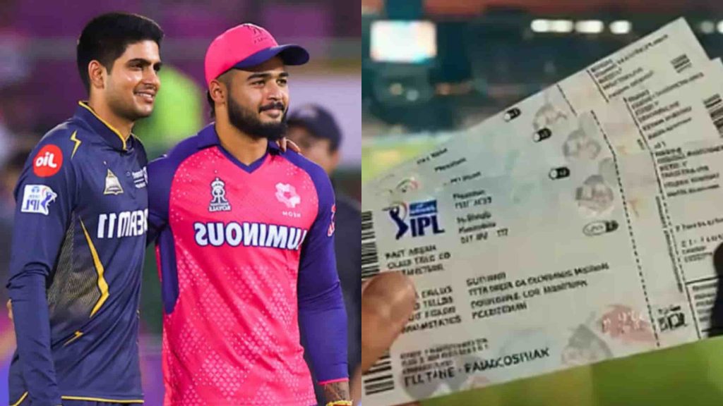 RR vs GT IPL 2026 Match 52 Tickets