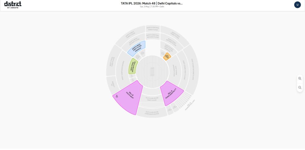 Select Your Stand on the Seating Map