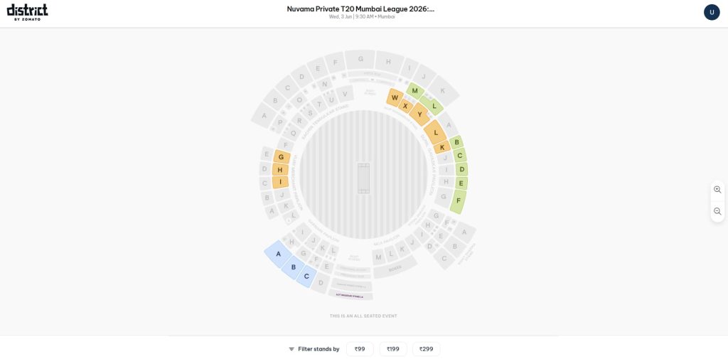 Choose Your Ticket Category & Seats Choose Your Ticket Category & Seats