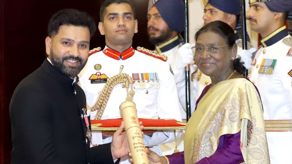 Rohit Sharma Honoured with Padma Shri Award in 2026 Rohit Sharma Honoured with Padma Shri Award in 2026